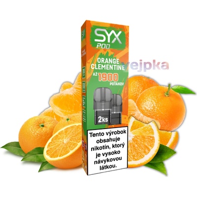 SYX Bar POD cartridge Orange Clementine 20 mg 2ks