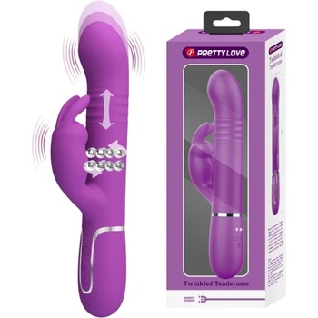 Pretty Love Вибратор с перли и подвижен край Coale