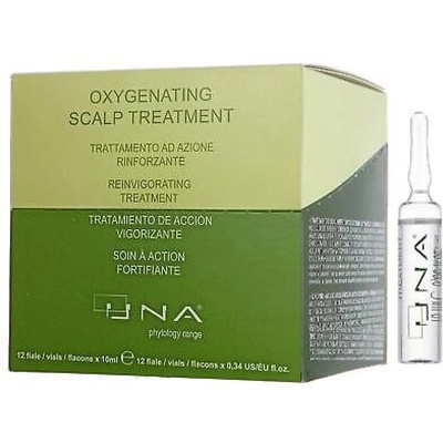 UNA Phytology Range Ампули против косопад с Procapil и витамини - UNA Oxygenating Scalp Treatment 12 x 10 мл