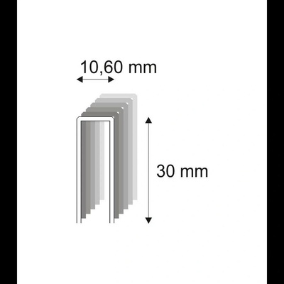 Tesařské spony s pryskyřicí Narex 367/30-70 - 10,60 x 30 mm - 7 560 ks