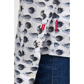 JOOP! Памучна риза Joop! мъжка в бяло със стандартна кройка с класическа яка 30045983 (30045983)