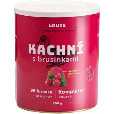 Louie Dog Kachní s brusinkami 800 g