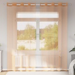 Pure Line Home Пердета от воал в цвят теракота с метални халки, 2 бр