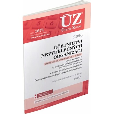 ÚZ 1671 Účetnictví nevýdělečných organizací, 2026