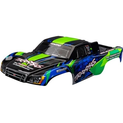 Traxxas каросерия Slash VXL 2WD зелено-синя (безскобова)