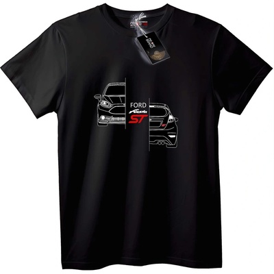 NOONEBRAND Тениска Ford Fiesta ST - 5XL, Black