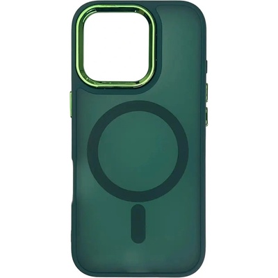HQWear Кейс Magnetic Collection MagSafe за iPhone 16 Pro , тъмнозелен (Fashion Case MagSafe for iPhone 16 Pro Green)