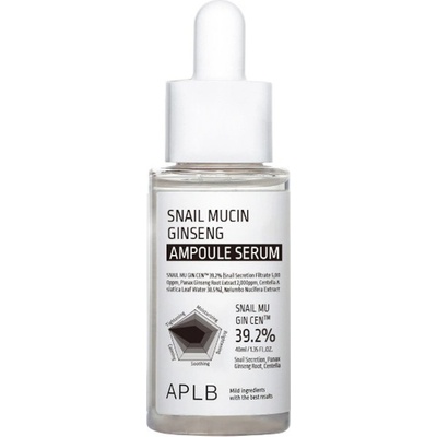 APLB Snail Mucin Ginseng Ampoule Serum - Анти-ейдж серум с охлювна слуз и женшен 40мл