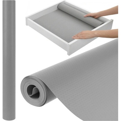 Protiskluzová podložka do šuplíků 500 × 50 cm – šedá