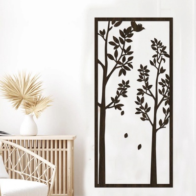 dřevo života Dřevěná dekorace strom LONG Rozměry (cm): 36x80, Zvolte barvu dekoru: Wenge