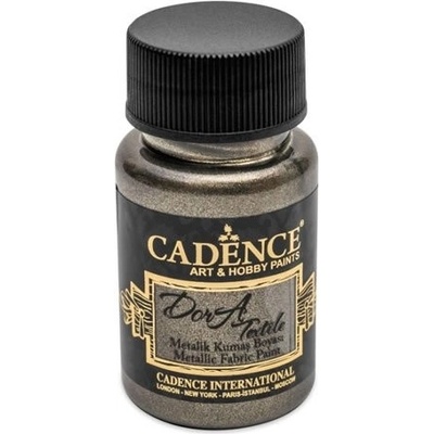 Cadence metalická barva na textil 50 ml antracit