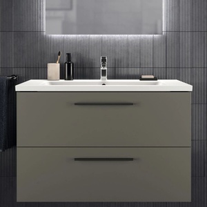 Ideal Standard i. life B стенен долен шкаф, матово кварцово сиво, 2 чекмеджета, 100 см (T5276NG)
