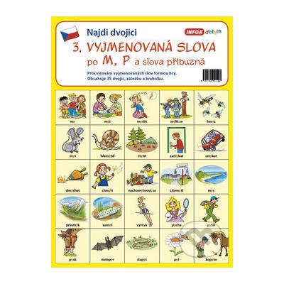 Najdi dvojici 3 Vyjmenovaná slova po M, P -