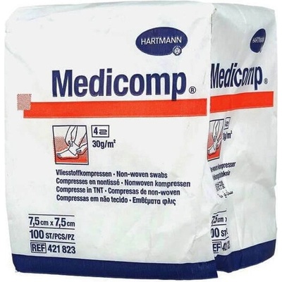 HARTMANN Medicomp Нестерилни компреси 4 дипли 7.5cm x 7.5cm 100 бр