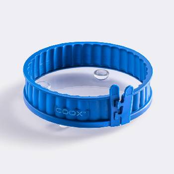 coox 18 см синя силиконова форма за киш със стъклена основа coox