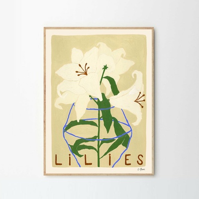 Moikka Plagát Lilies by Carla Llanos 50x70