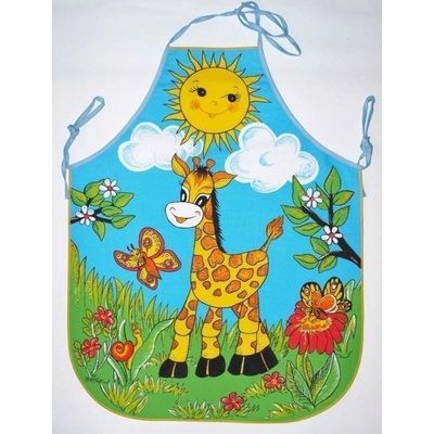 Forbyt Dětská zástěra Žirafa 64x50cm