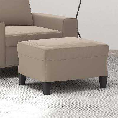 zahrada-XL Podnožka taupe 60 x 50 x 41 cm tkanina z mikrovlákna