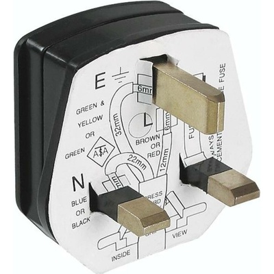 Bachmann 910.176 zástrčka SchuKo plast 250 V čierna IP20