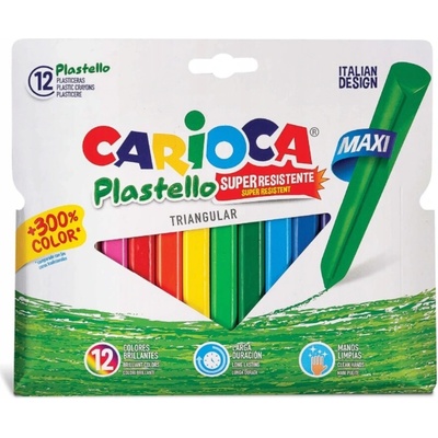 Carioca školské sviečkové pastelky 12 farieb