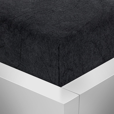 Top prostěradla.cz froté prostěradlo Premium černé 90x200