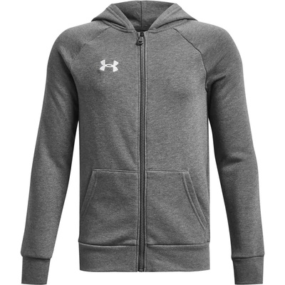 Under Armour Rival Fleece Fz Hoodie šedá