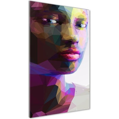 Vertikálny foto obraz sklo tvrdené Abstrakcie žena 50x100 cm