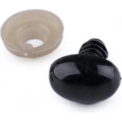 Bezpečnostní čumák (oči) 13x16mm černý (1ks)