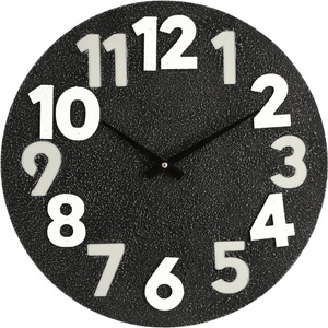 Bizzotto Timing стенен часовник черен ø40 (0182408)