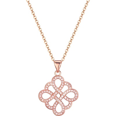 HARAHU Колие ti-21266 - Златна / Розова kp21266 (ti-21266)