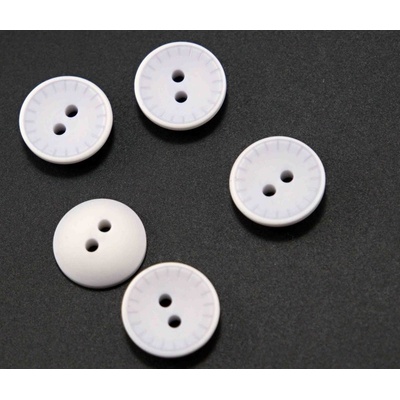 Dierkový gombík - svetlo šedý - priemer 1,4 cm