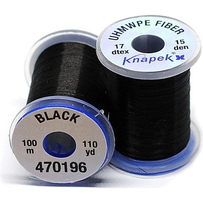 Vázací nit • UHMWPE FIBER LINE • 100m - Tloušťka 15D, Barva Černá