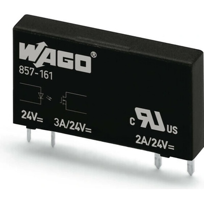WAGO Relé 857-161 Elementární polovodičové, Jmenovité vstupní napětí: 24 V DC Rozsah výstupního napětí DC 0–30 V 857-161