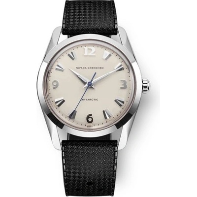 Nivada Grenchen Antarctic 35 mm Eggshell White Luminova Rubber tropic