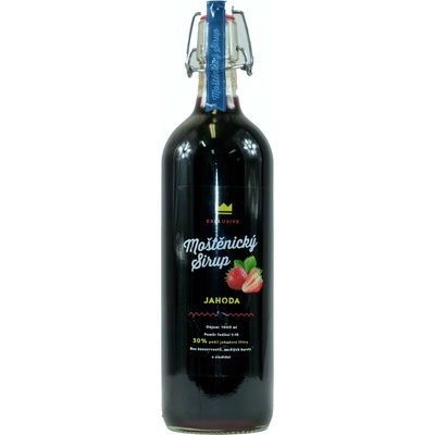 Moštěnický Sirup Exclusive Jahoda 1 l