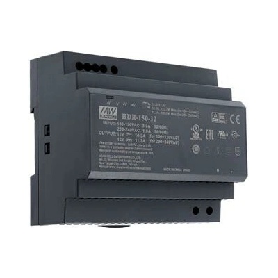 MEANWELL - HDR-150-24 - Průmyslový napájecí spínaný zdroj 24V 150W na