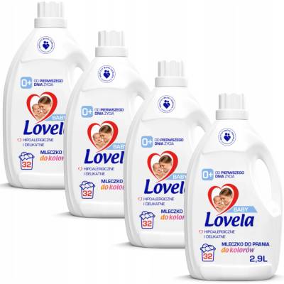 Lovela Baby gel na pranie bielej a farebnej bielizne pre deti 4 x 2,9 l