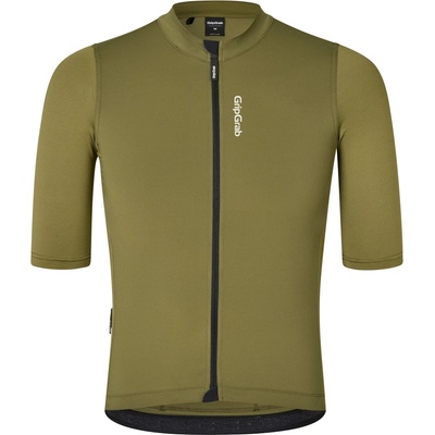 GripGrab Мъжка фланелка с къс ръкав за колоездене GripGrab Ride Short Sleeve Jersey Cycling jersey - Olive Green - размер XXL (056-3439-0415)