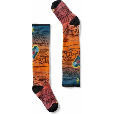 Smartwool Junior Ski Zero Cushion Geo Peaks Print OTC Socks