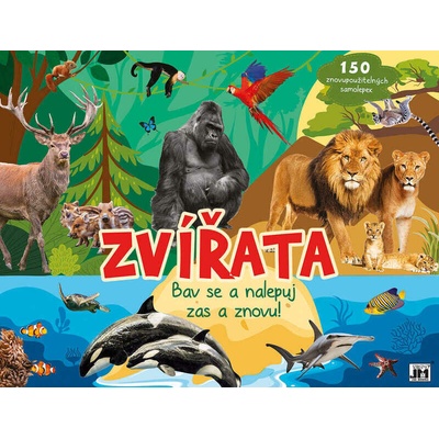 Zvieratá - Bav sa a nalepuj znova!