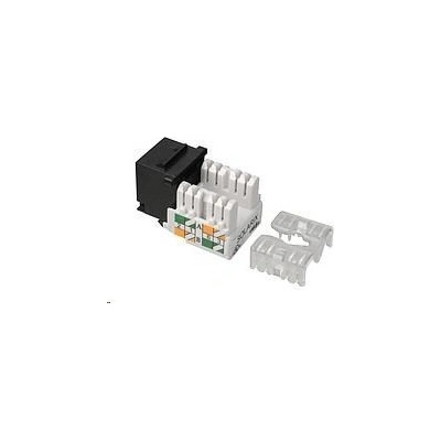 Solarix Zařezávací keystone CAT5E UTP RJ45 černý svorkovnice 90° SXKJ-5E-UTP-BK-90 – Sleviste.cz