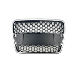 Carmart Решетка без емблема Audi A6 4F (2004-2008) - silver рамка RS Look