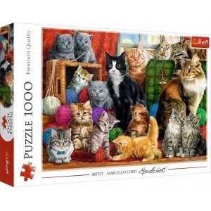 Trefl Puzzle 1000 pcs. Cat Meeting Trefl 10555