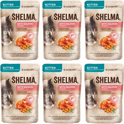 Shelma Kitten with salmon in sauce 6 x 85 g