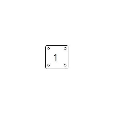 Plotýnka 150x150x6mm (č.1) - bez středové díry