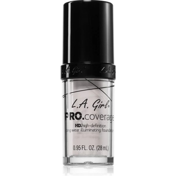 L. A. Girl Cosmetics PRO. Coverage озаряващ течен фон дьо тен цвят White 28ml