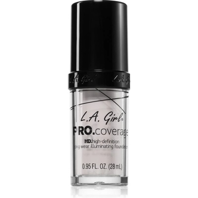 L. A. Girl Cosmetics PRO. Coverage озаряващ течен фон дьо тен цвят White 28ml