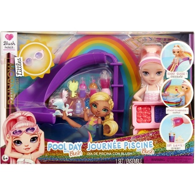 Rainbow High Sada s malou sestřičkou bazén