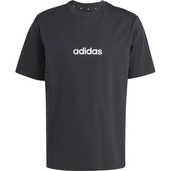 adidas Мъжка тениска Adidas Linear Single Jersey Tee T-shirt - Black / White (216-4860-0112)