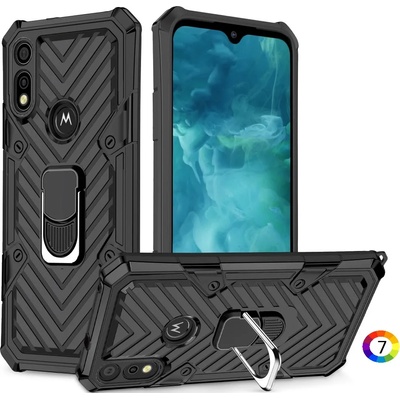Motorola Moto E7 Удароустойчив Finger Ring Калъф и Протектор